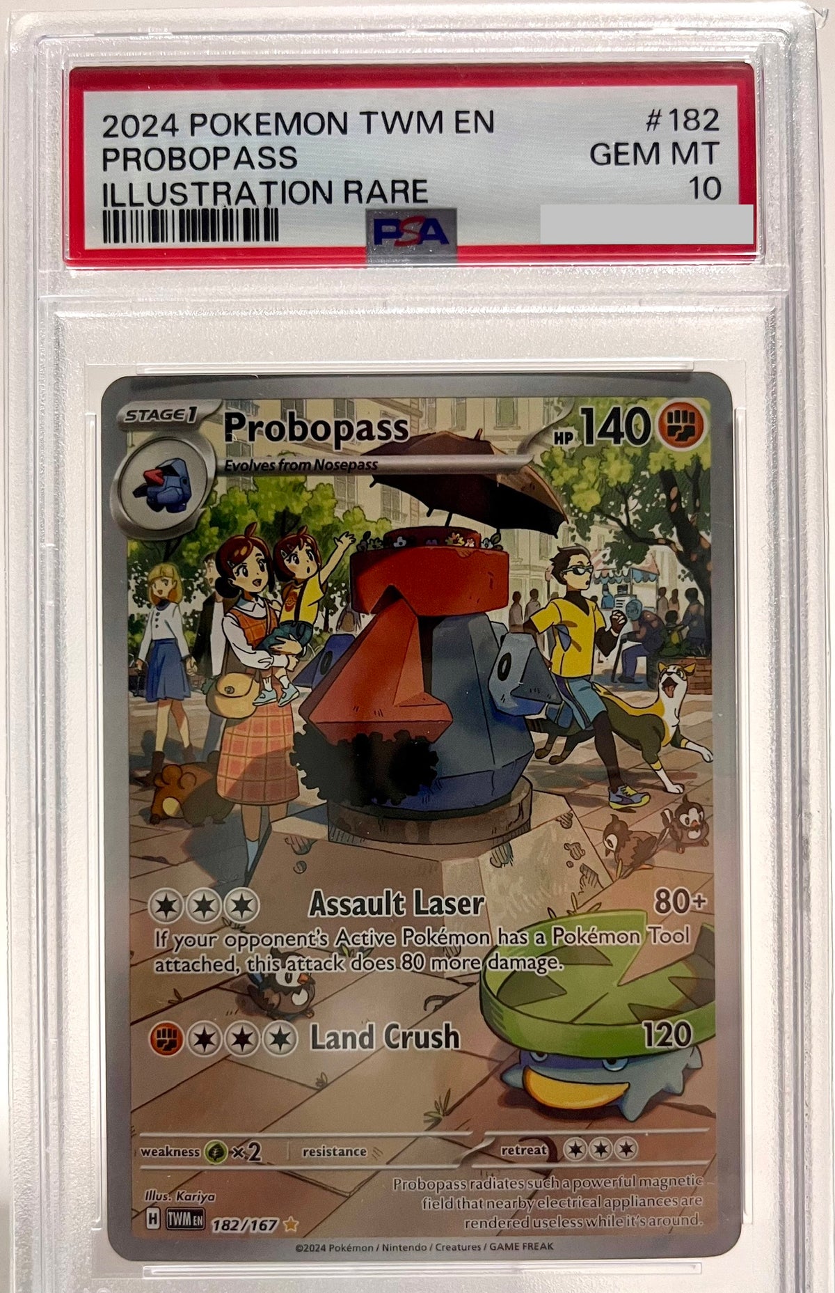 Probopass Illustration Rare 182/167 Twilight Masquerade PSA 10 – Carta Pokémon