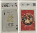 Pokémon 1996 Red Poker Cards 9 of Spades Hypno (Charizard Back) – Carta Vintage Certificata GRAAD