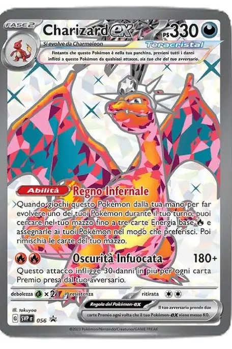 Charizard ex Teracristal Full Art SVP 056 – Carta Pokémon (Italiano)